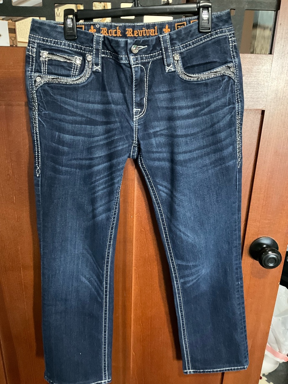 Rock Revival Women's Dark Indigo Straight Leg Jeans